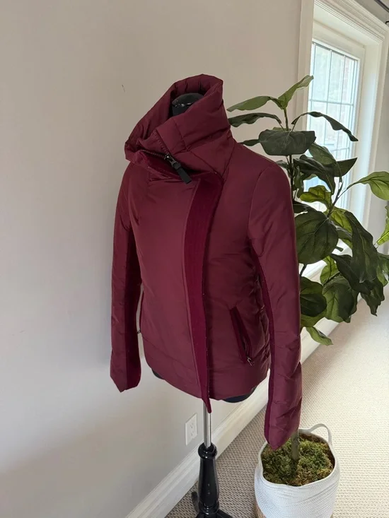 MACKAGE DOWN COAT JACKET IN MERLOT - Picture 6 of 16